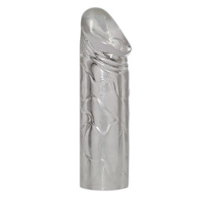 XXL Zvětšující silikonový návlek na penis - čirý