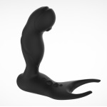 BASIC X Leon stimulátor prostaty na dálkové ovládání černý