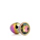 Gleaming Love anální kolík Multicolor duhový kamínek S