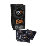 EXS kondomy černý latex 12 ks